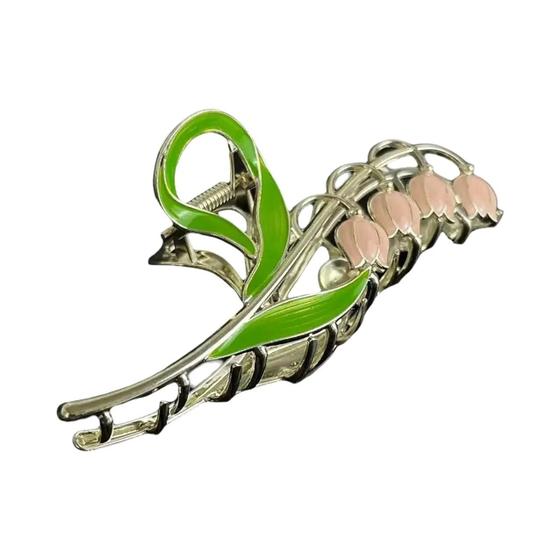 Imagem de Grampo de Cabelo Orquídea Grande Sino - Design Premium com Toque Zero