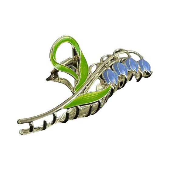 Imagem de Grampo de Cabelo Orquídea Grande Sino - Design Premium com Toque Zero