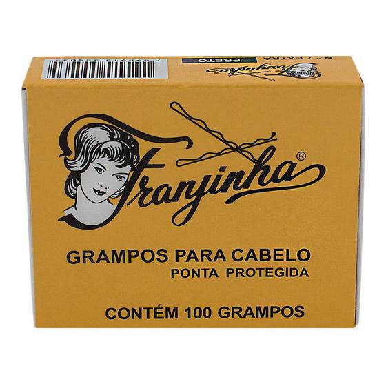 Imagem de Grampo Franjinha Preto Nº 7 com 100 Unidades