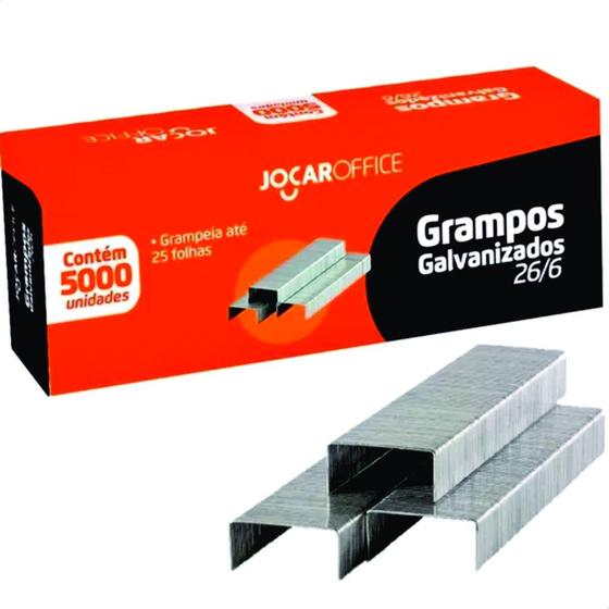 Imagem de Grampo galvanizado 26/6 c/5000 Jocar 93010