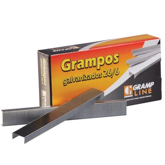 Imagem de Grampo Galvanizado 26/6 CX 5000 UN Grampline - Gramp Line