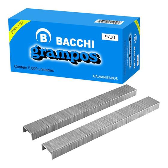Imagem de Grampo galvanizado 9/10 caixa com 5000 unidades - bacchi