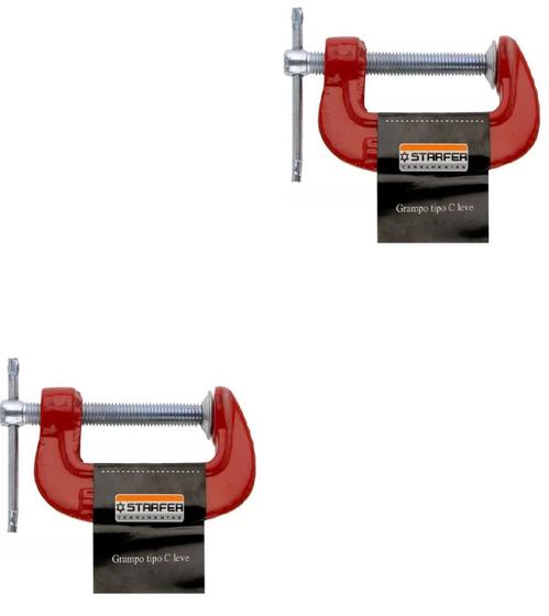 Imagem de Grampo Marceneiro Leve Tipo C 6 Polegadas Sargento  Kit com 2 unidades