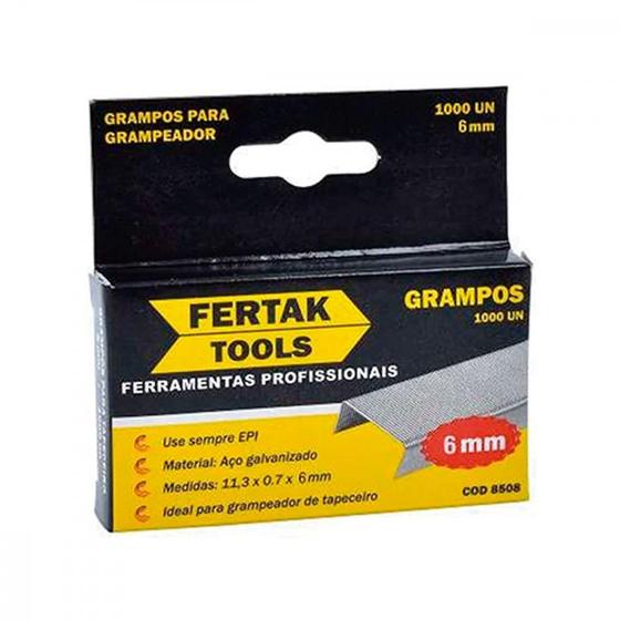 Imagem de Grampo P/Grampeador Fertak 06Mm C/1000