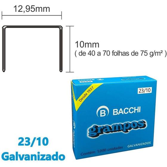 Imagem de Grampo para Grampeador 23/10 Galvanizado 1000 Grampos