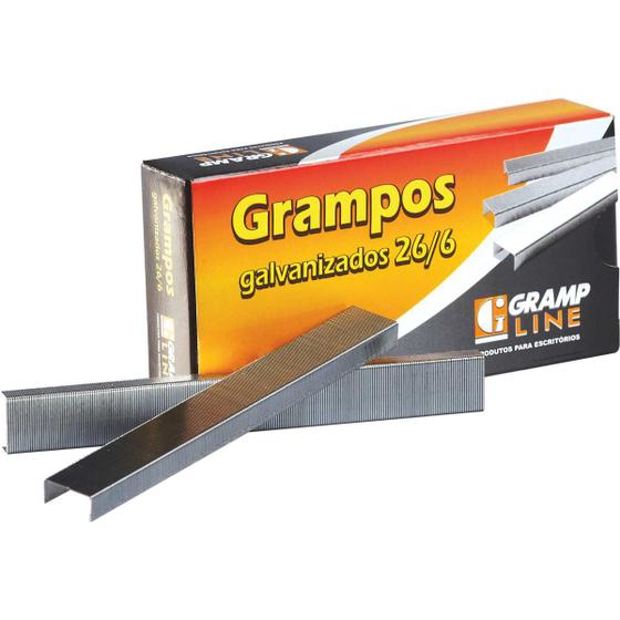 Imagem de Grampo para Grampeador 26/6 Galvanizado 5000 Grampos (7898457740357)