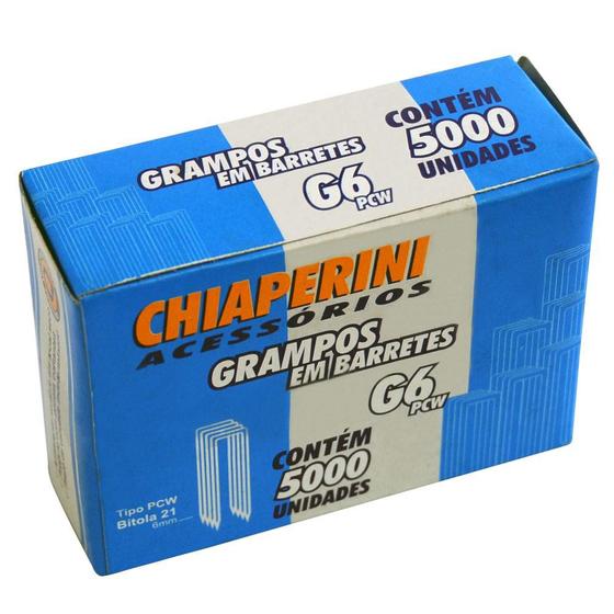 Imagem de Grampo para grampeador pneumático 6 x 12,9 mm  5.000 peças G-6PCW - Chiaperini