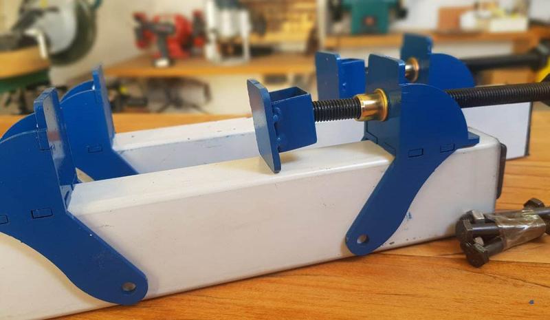 Grampo Sargento Pipe Clamp Sextavado - Kit 2 Pç Menor preço em Grampo Sargento Pipe Clamp Sextavado - Kit 2 Pç
