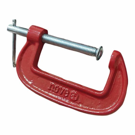 Imagem de Grampo Sargento Tipo C Vermelho 04 100mm Nove54