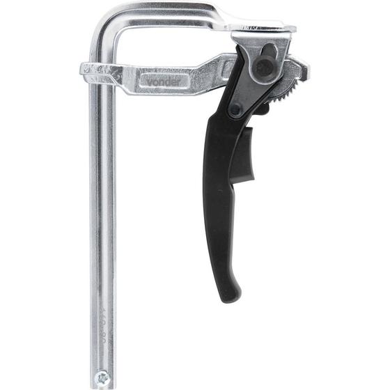Grampo Tipo Sargento de Aperto Rápido 160mmX80mm - Vonder Menor preço em Grampo Tipo Sargento de Aperto Rápido 160mmX80mm - Vonder