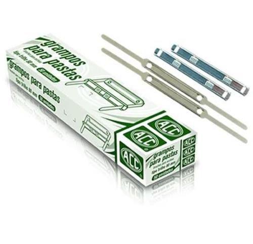Grampo trilho p/pasta 80mm caixa com 50 unidades Menor preço em Grampo trilho p/pasta 80mm caixa com 50 unidades