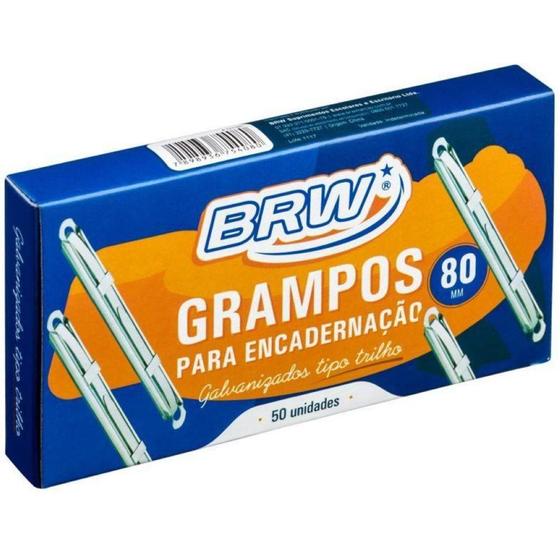 Imagem de Grampo Trilho Para Pastas c/ 50Un Galvanizado BRW