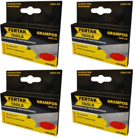 Imagem de Grampos 14mm Tipo Reto Para Grampeador de Pressão Com 4000 Un  Fertak