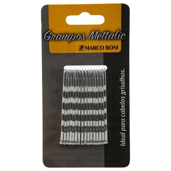 Grampos Para Cabelo Metallic - Ideal Para Cabelos Grisalhos - Marco Boni