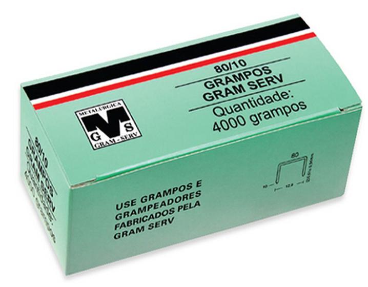 Imagem de Grampos Para Grampeador Rocama Com 4000 Grampos 80/10