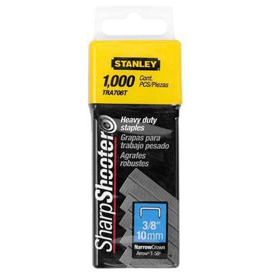 Imagem de Grampos para Uso Pesado 3/8" com 1000 Peças Stanley