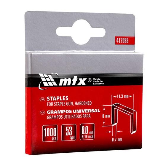 5000 Graffe Tipo 53 - 11.4x0.74x8 Mm, Per Cartone, Stoffa E Legno, Per Utilizzo Professionale E Fai Da Te - Foto 6