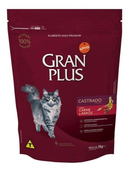 Imagem de Gran plus gatos adulto carne 3kg