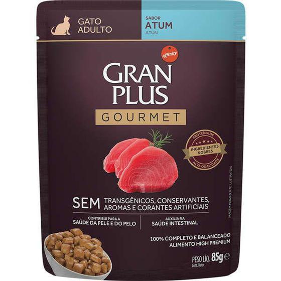 Imagem de Gran Plus Sache Gatos Gourmet Adulto Atum - 85 Gr - AFFINITY PET CARE