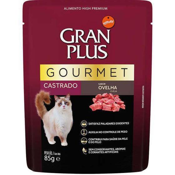 Imagem de Gran Plus Sache Gatos Gourmet Castrados Ovelha - 85 Gr - GranPlus