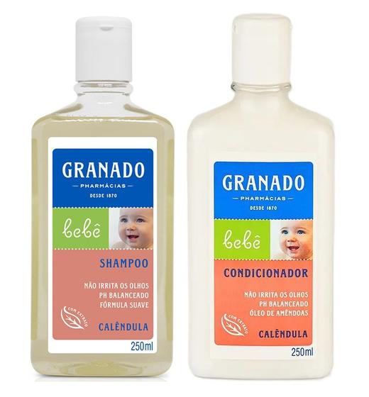 Imagem de Granado Bebê Kit Shampoo e Condicionador Calêndula