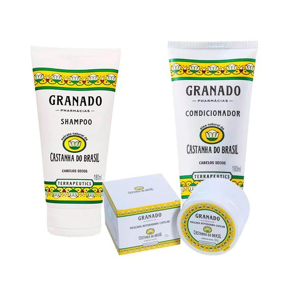 Imagem de Granado Castanha do Brasil Kit - Shampoo + Máscara + Condicionador