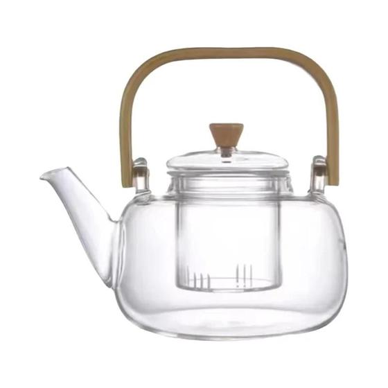 Imagem de Grande Bule De Vidro De 1000ml Com Xícara De Chá De 50ml Parede Dupla Caneca De Chá Kung Fu 8oz