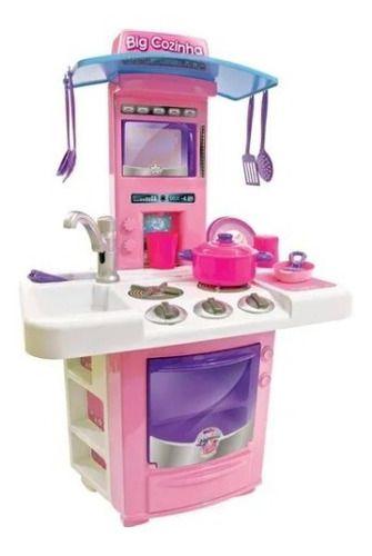 Imagem de Grande Cozinha Infantil Com Acessórios Brinquedo Completa