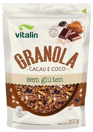 Imagem de Granola Cacau e Coco Sem Glúten Vitalin 200g