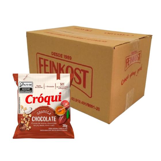 Imagem de Granola Croqui Personal Chocolate Feinkost - caixa 50 sachês de 30g 