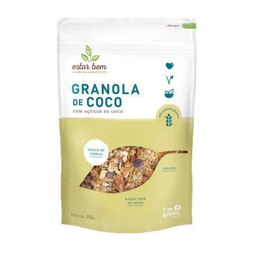 Imagem de Granola de Coco com Açúcar de Coco Sem Glúten Estar Bem 250g