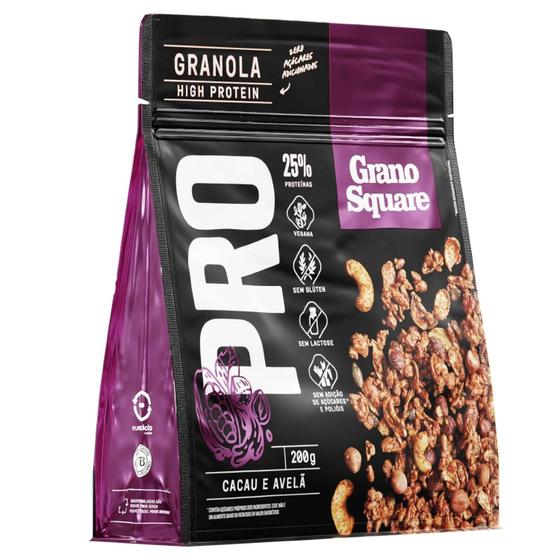 Imagem de Granola GranoSquare Proteica Cacau e Avelã 200g