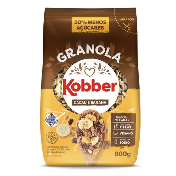 Imagem de Granola Kobber Mais Nutrir Cacau e Banana Refil 800g