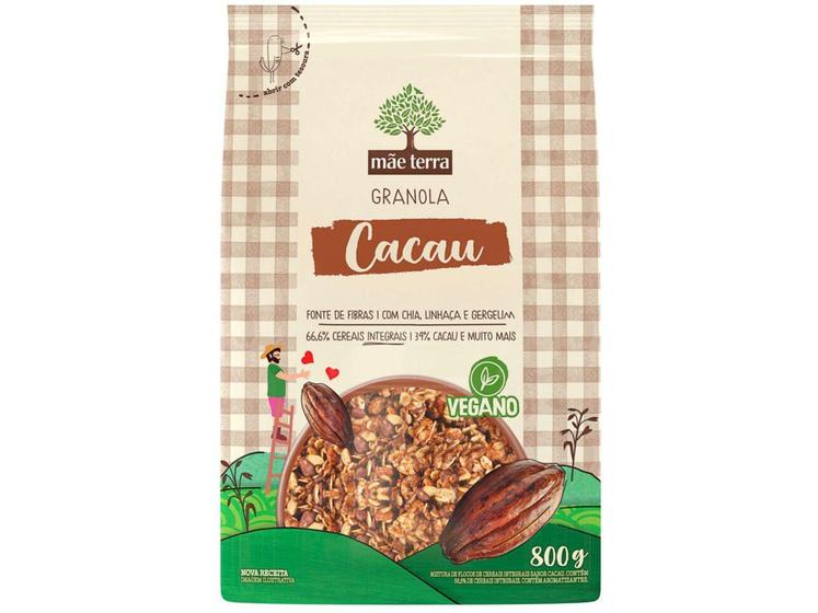 Imagem de Granola Mãe Terra Integral Cacau Nibs 800g