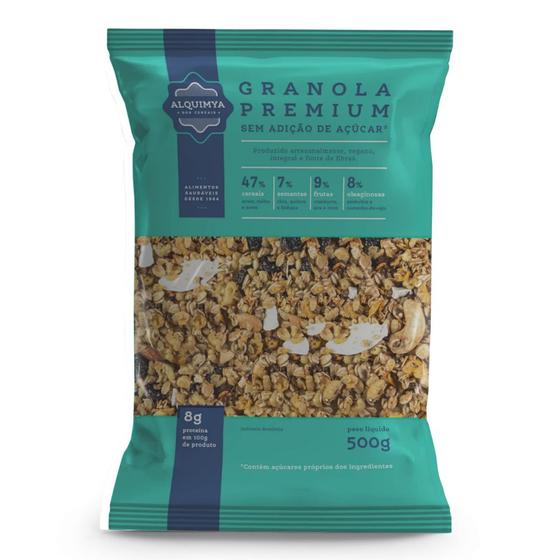 Imagem de Granola Premium Sem Açúcar 500g Alquimya dos Cereais