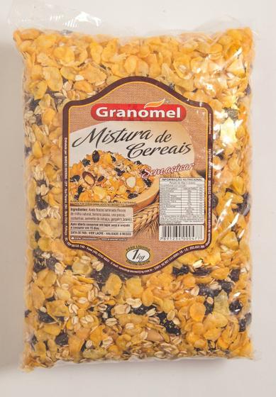 Granola Sem Açúcar Mistura de Cereais Granomel Menor preço em Granola Sem Açúcar Mistura de Cereais Granomel