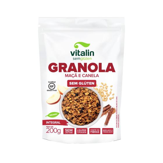 Imagem de Granola Sem Glúten Maçã e Canela 200g - Vitalin