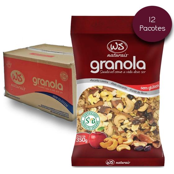 Imagem de Granola sem Gluten WS NATURAIS 350g (12 Pacotes)