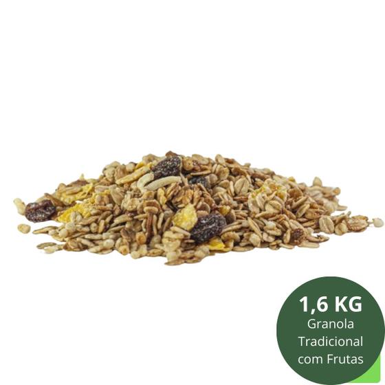 Imagem de Granola Tradicional Com Frutas Vegano 1,6 Kg Fitness Dieta