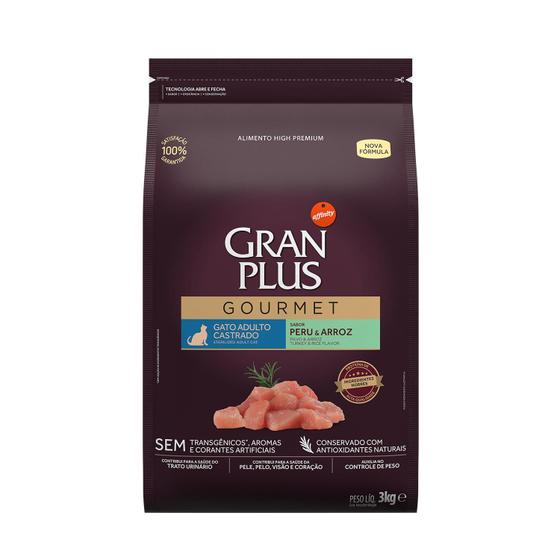 Imagem de Granplus Gourmet Gato Castrado Peru E Arroz 3Kg