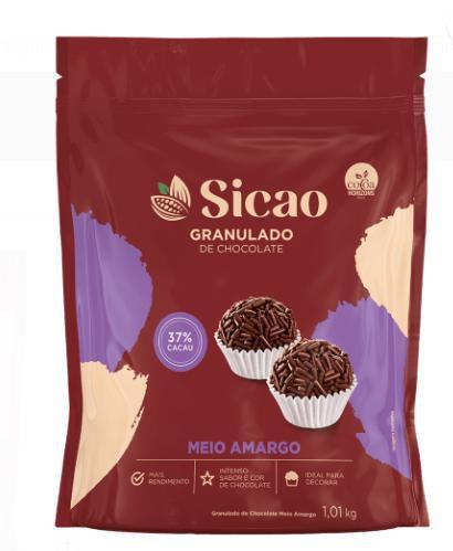 Imagem de Granulado Chocolate Nobre Meio Amargo 37% 1,01 kg Callebaut