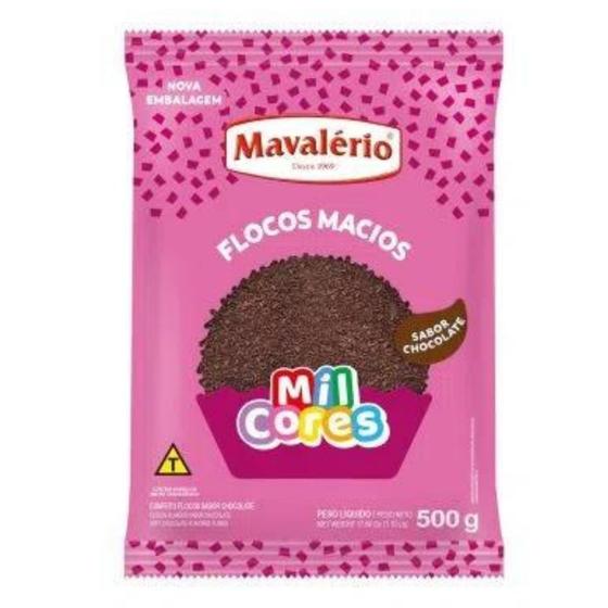 Imagem de Granulado de Chocolate Flocos Macio para Doces 500 Gr