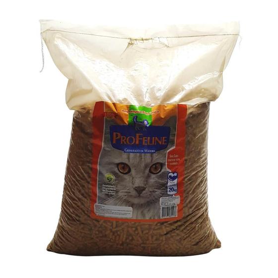 Imagem de Granulado De Madeira Pró Feline 20Kg