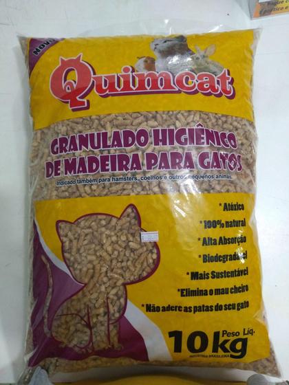 Imagem de Granulado Higiênico de Madeira para gatos - QuimCat