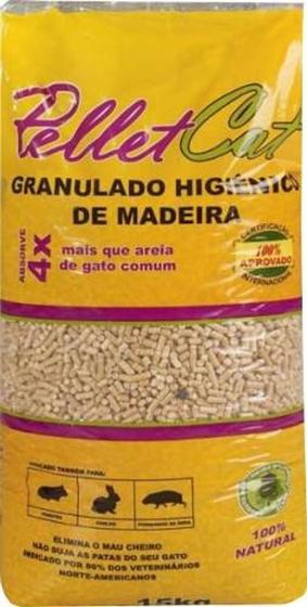 Granulado higienico de madeira para gatos/roedores - PELLET CAT Menor preço em Granulado higienico de madeira para gatos/roedores - PELLET CAT