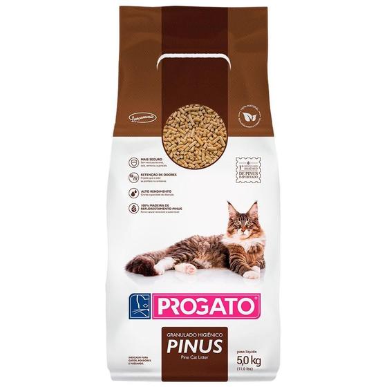 Imagem de Granulado Higiênico ProGato Pinus - 5 Kg