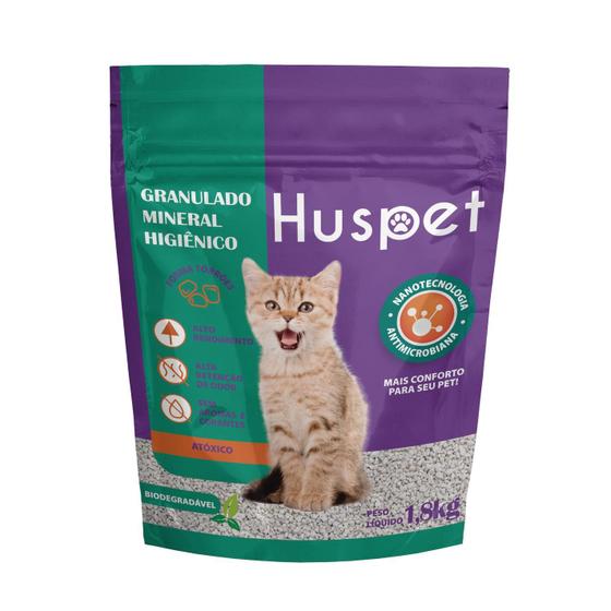 Imagem de Granulado Mineral Higiênico Huspet 1,8Kg