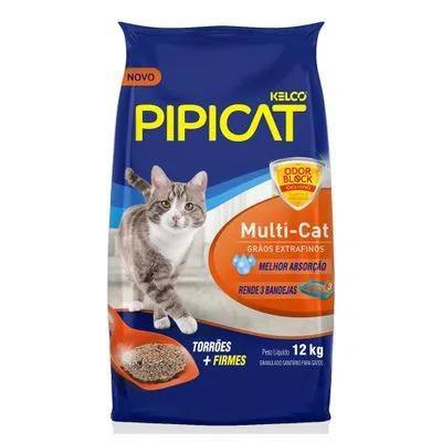 Granulado Sanitário para Gatos Pipicat Multi-Cat 12 kg Menor preço em Granulado Sanitário para Gatos Pipicat Multi-Cat 12 kg