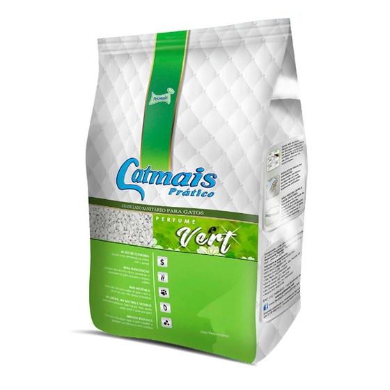 Imagem de Granulado Sanitário Perfumado Petmais Catmais Prático Vert - 1,8 Kg