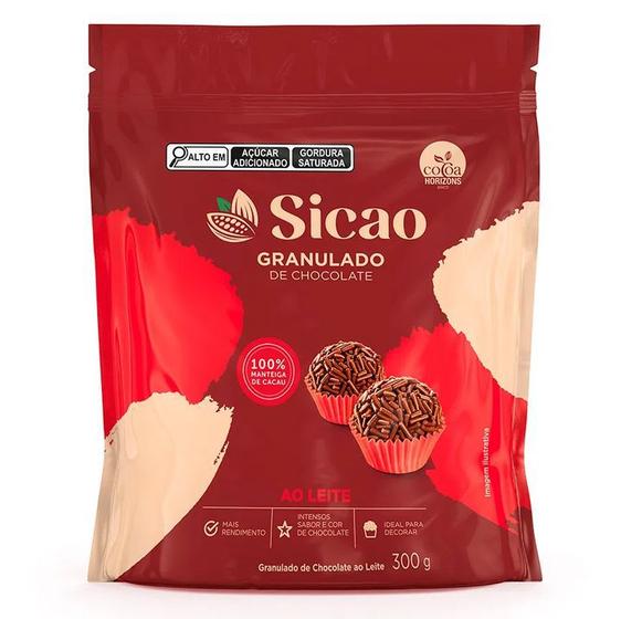 Imagem de Granulado Sicao de chocolate Ao Leite - Pacote 300G